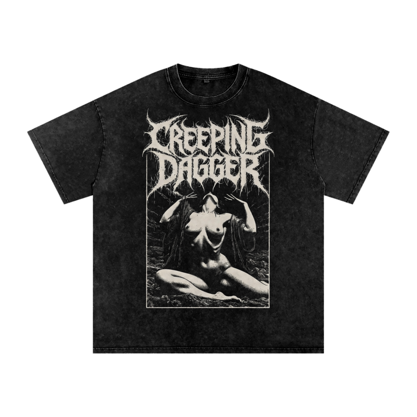 Suffering Moon Snow Washed Oversized Tee