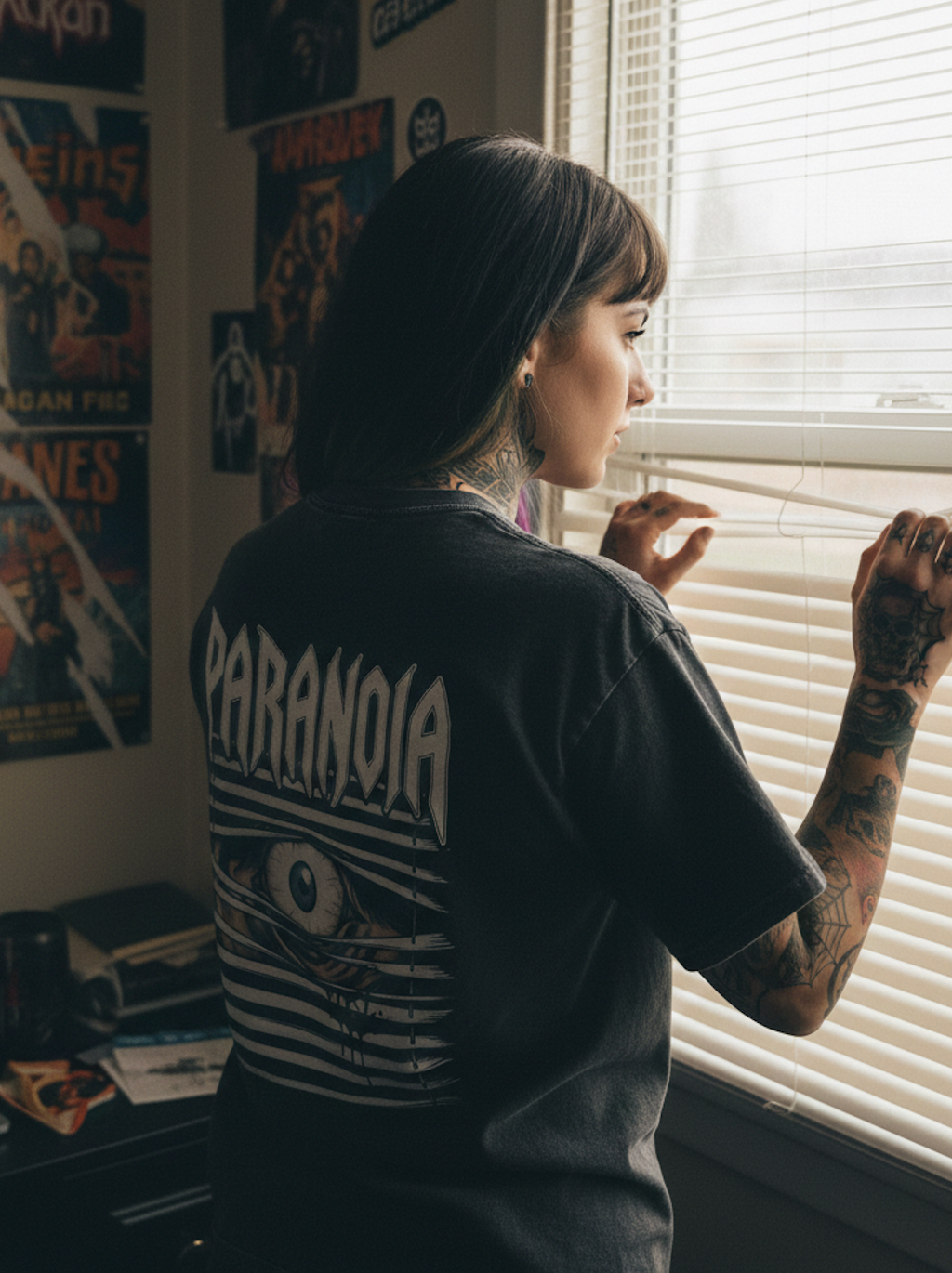 Paranoia Snow Washed Oversized Tee