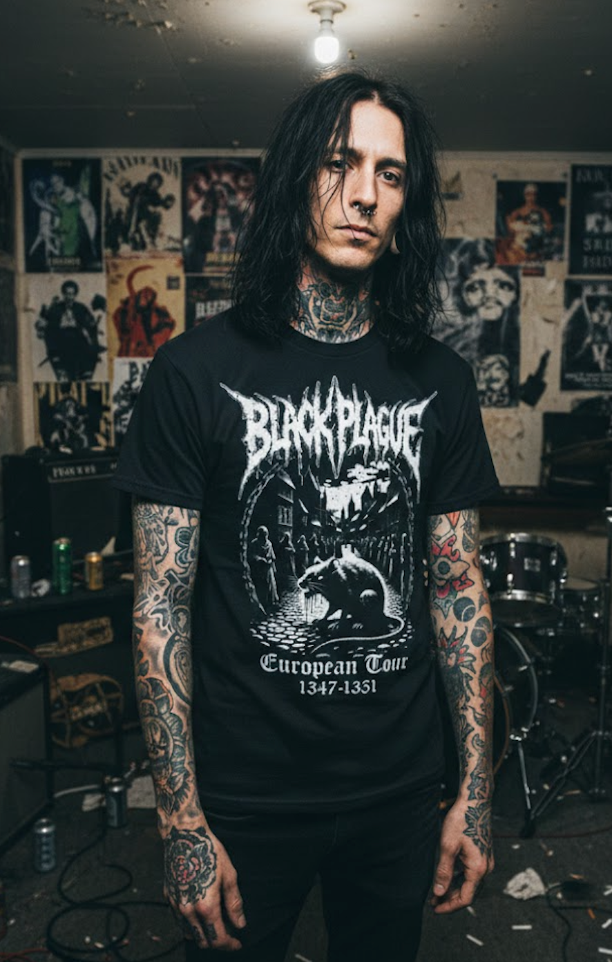 Black Plague Tour Heavyweight Tee
