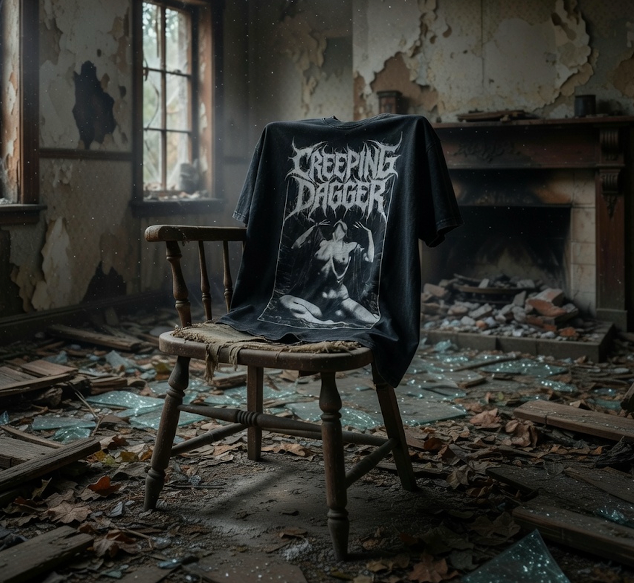 Suffering Moon Snow Washed Oversized Tee
