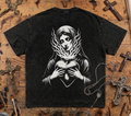 Sacred Mary Snow Washed Oversized Tee