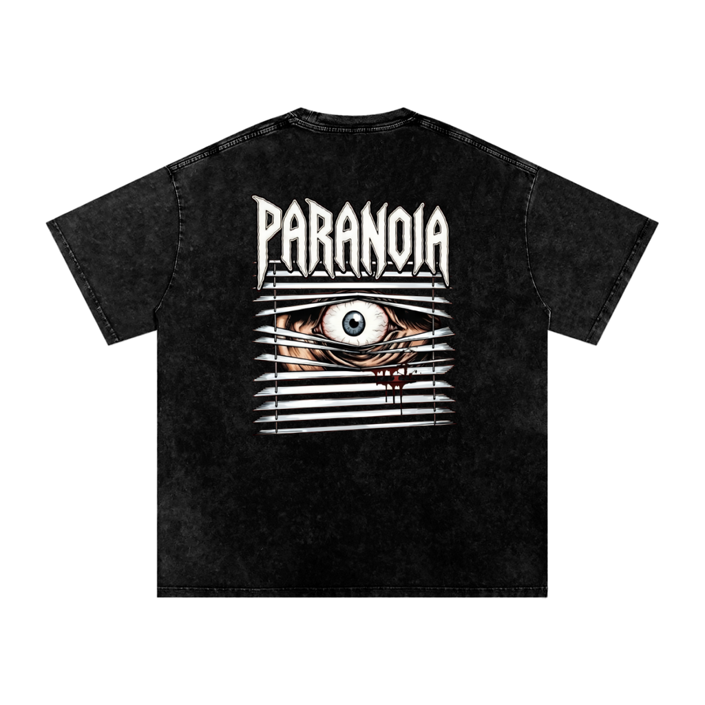 Paranoia Snow Washed Oversized Tee