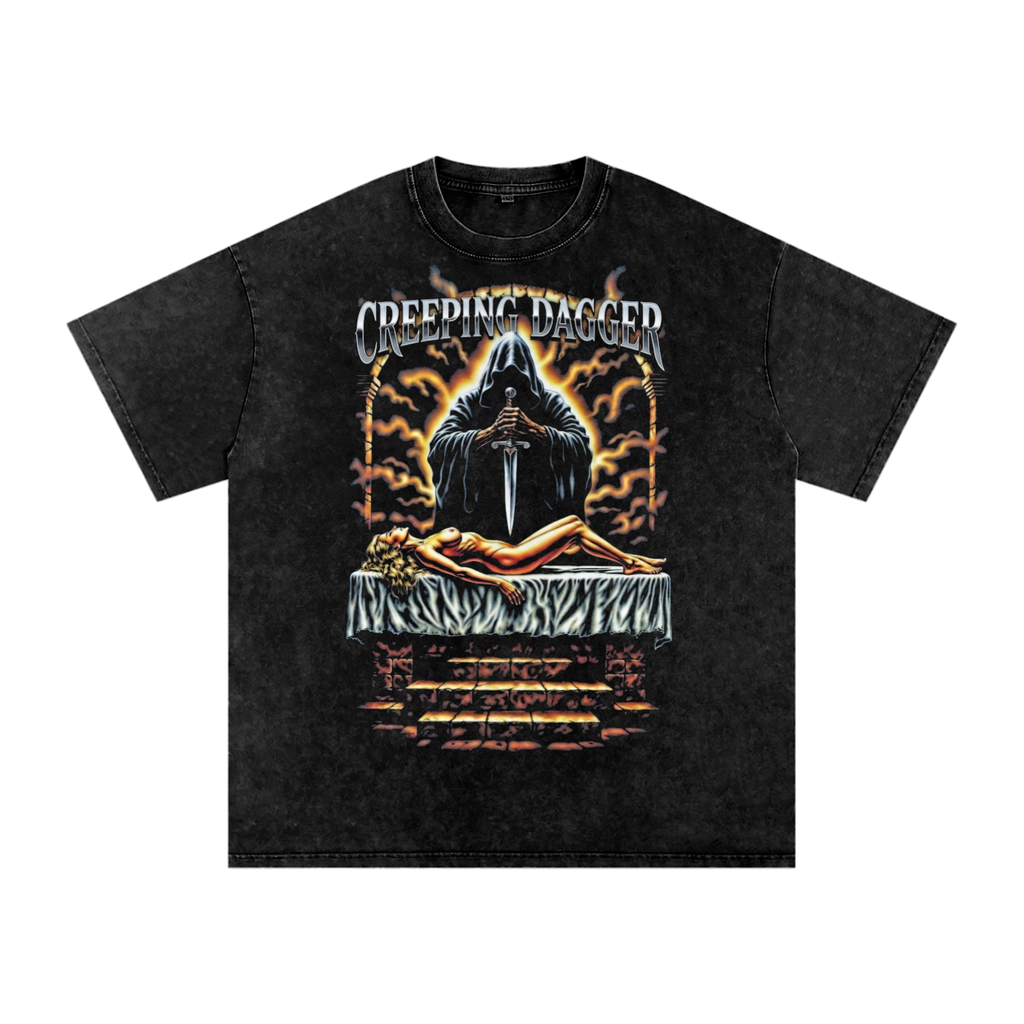 Sacrifice Snow Washed Oversized Tee