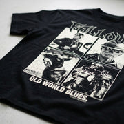 Close-up of the printed artwork on the Fallout - "Old World Blues" Standard Tee