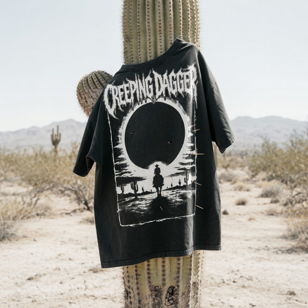 Lone Rider Snow Washed Oversized Tee