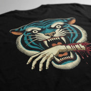 Tiger Bite tee tiger artwork close-up