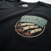Tiger Bite tee front fingers logo close-up